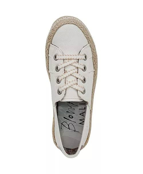 Blowfish Malibu Cream Fabric Sneakers 10M NIB MSRP $59.99