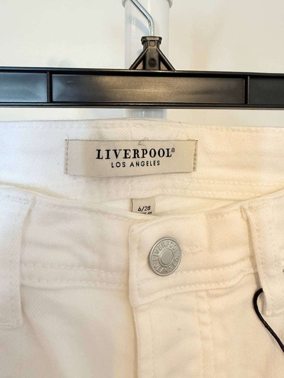 Liverpool Kelsey Knit Trouser / Denim‑Look Pant – Size 6/28 – NWT – $109