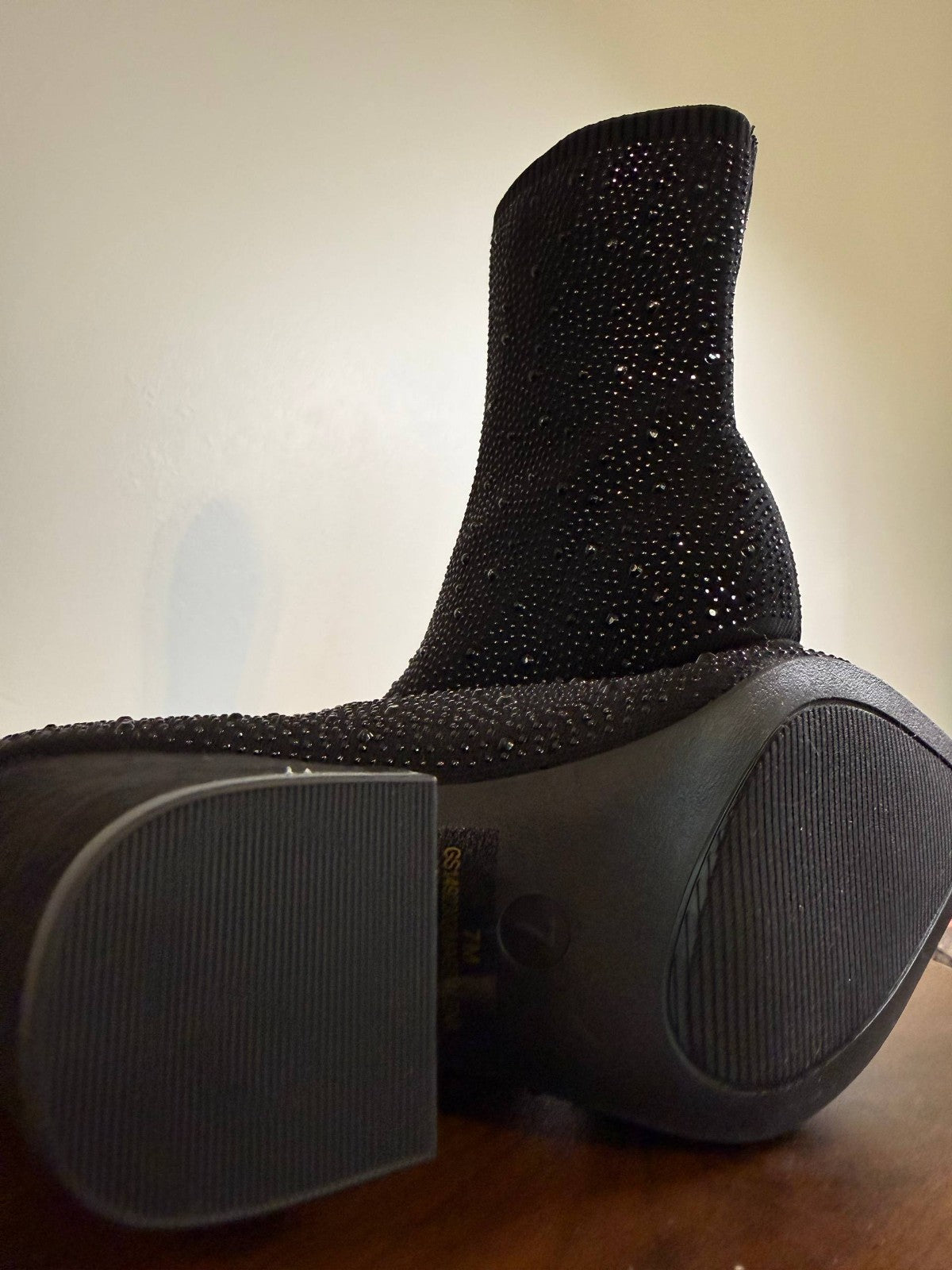 MIA Women’s Magdalena Knit Sock Dress Booties – Black – Size 7 – New in Box