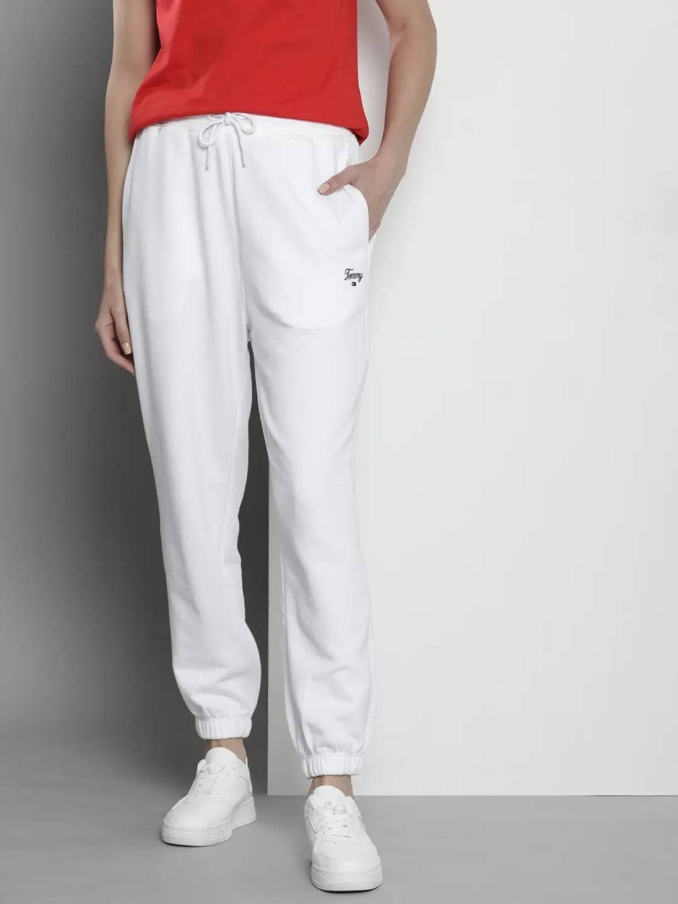 Tommy Hilfiger Relaxed Fit Joggers White XL NWT $69.50