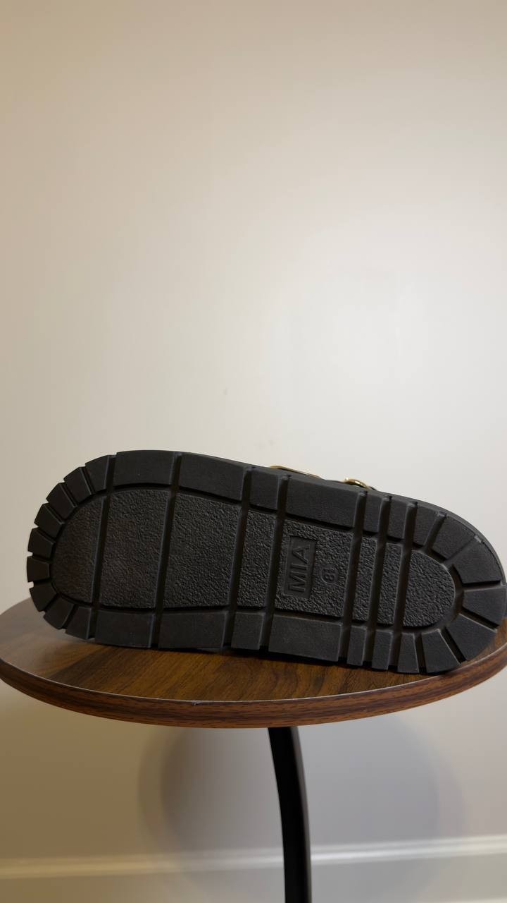 MIA  Geri  Slide  Sandals  Black  Synthetic  8.5M  New  With  Box  $60