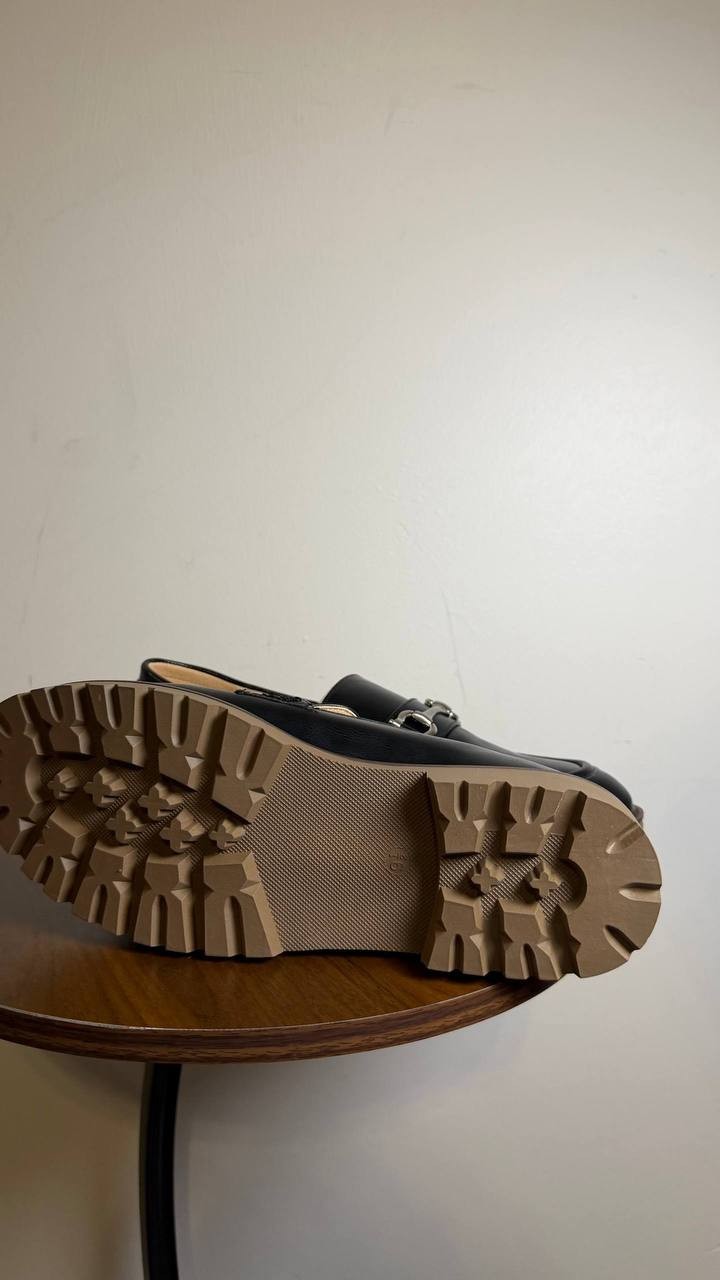 Journee Black Polyurethane Loafers 9.5M New w/o Box MSRP $93