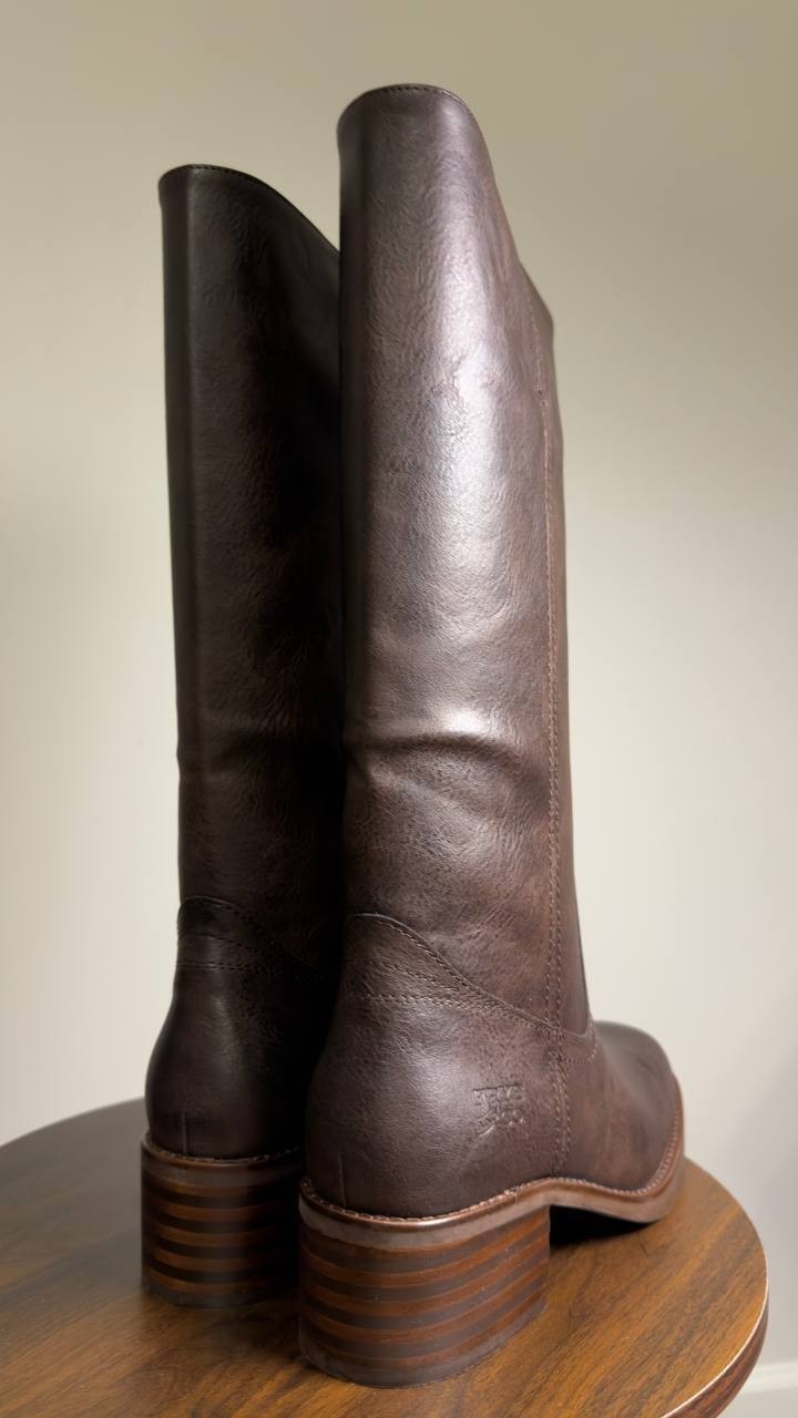 Frye  &  Co  Wide  Calf  Boots  Brown  9.5M  New  $160