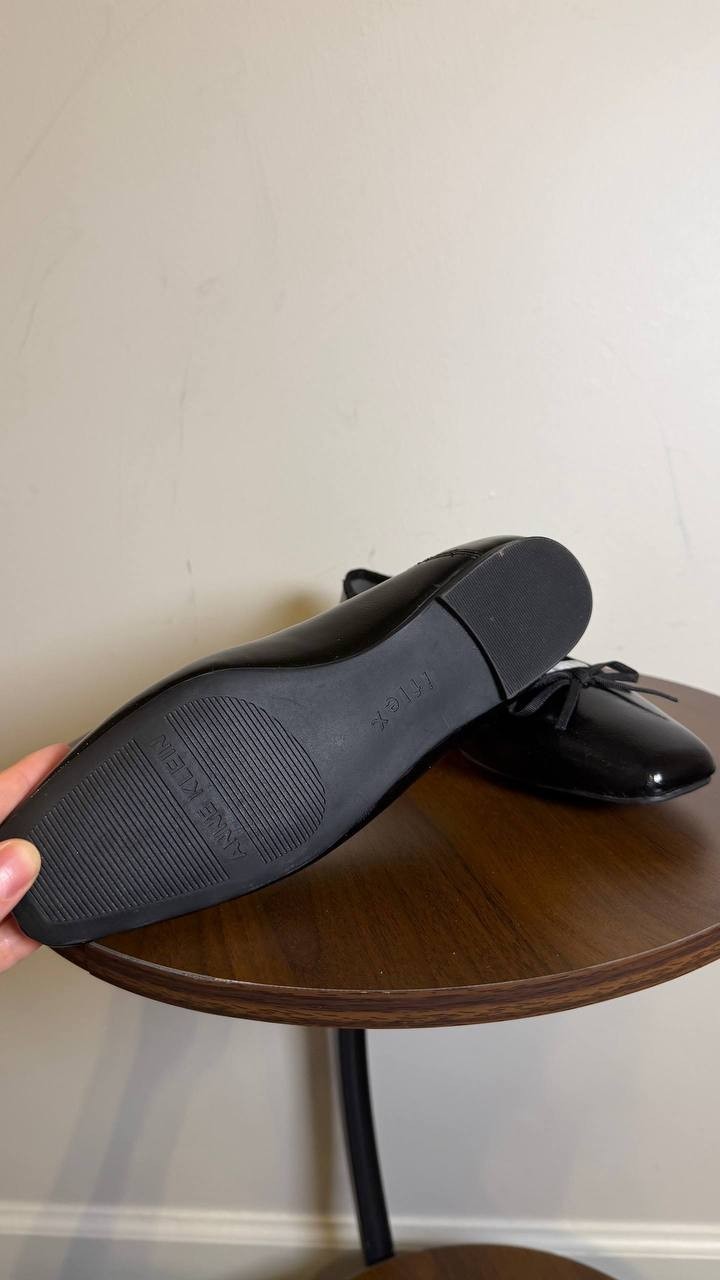 Anne Klein Women’s Aspen Snip Toe Ballet Flats Black 5.5M New With Box $85