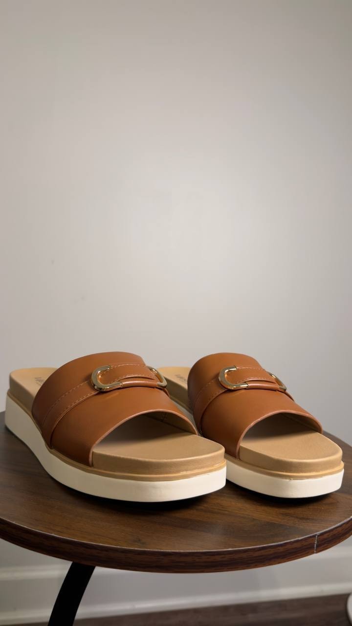 LifeStride  Platform  Sandals  Tan  7.5M  New  $80