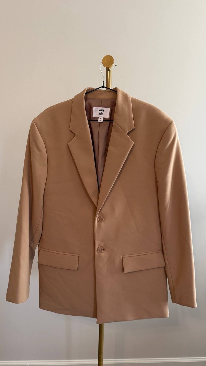 Mode of One Men’s Relaxed‑Fit Suit Blazer Beige S $139.50 NWT