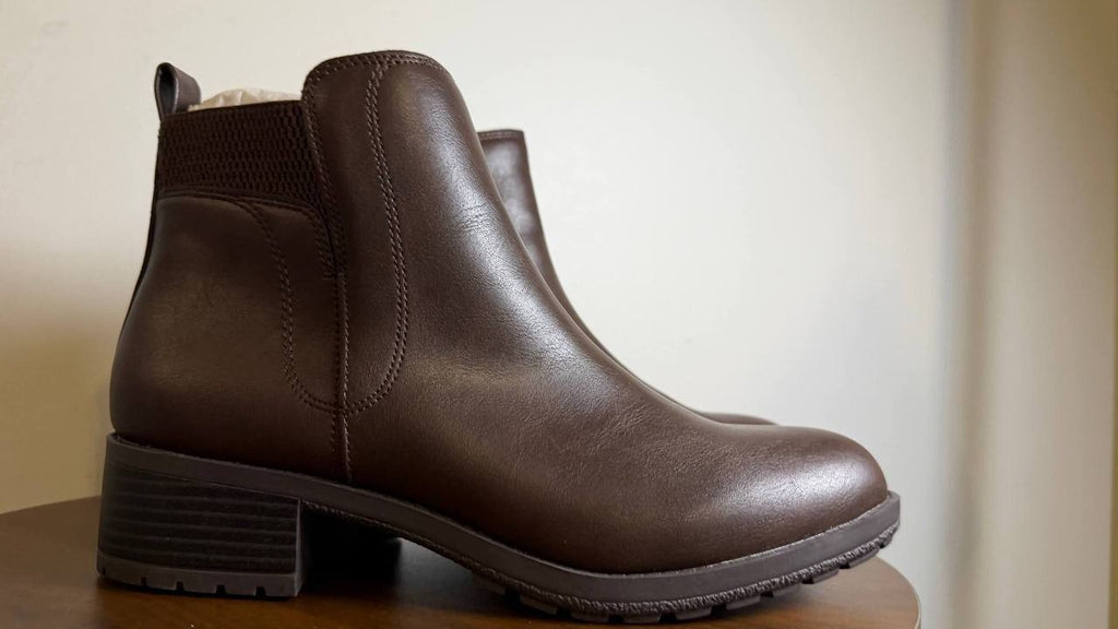 Style&Co Dark Roast Man‑Made Lug Booties 7.5M New in Box MSRP $69.90