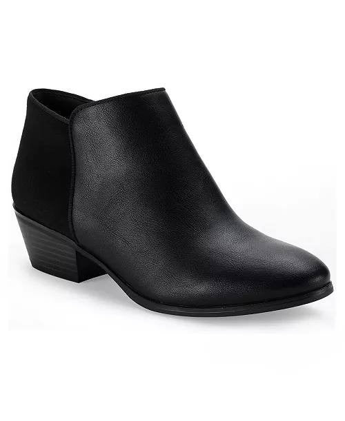 Style&Co Black Man‑Made Ankle Boots Size 7.5M NIB MSRP $69.90
