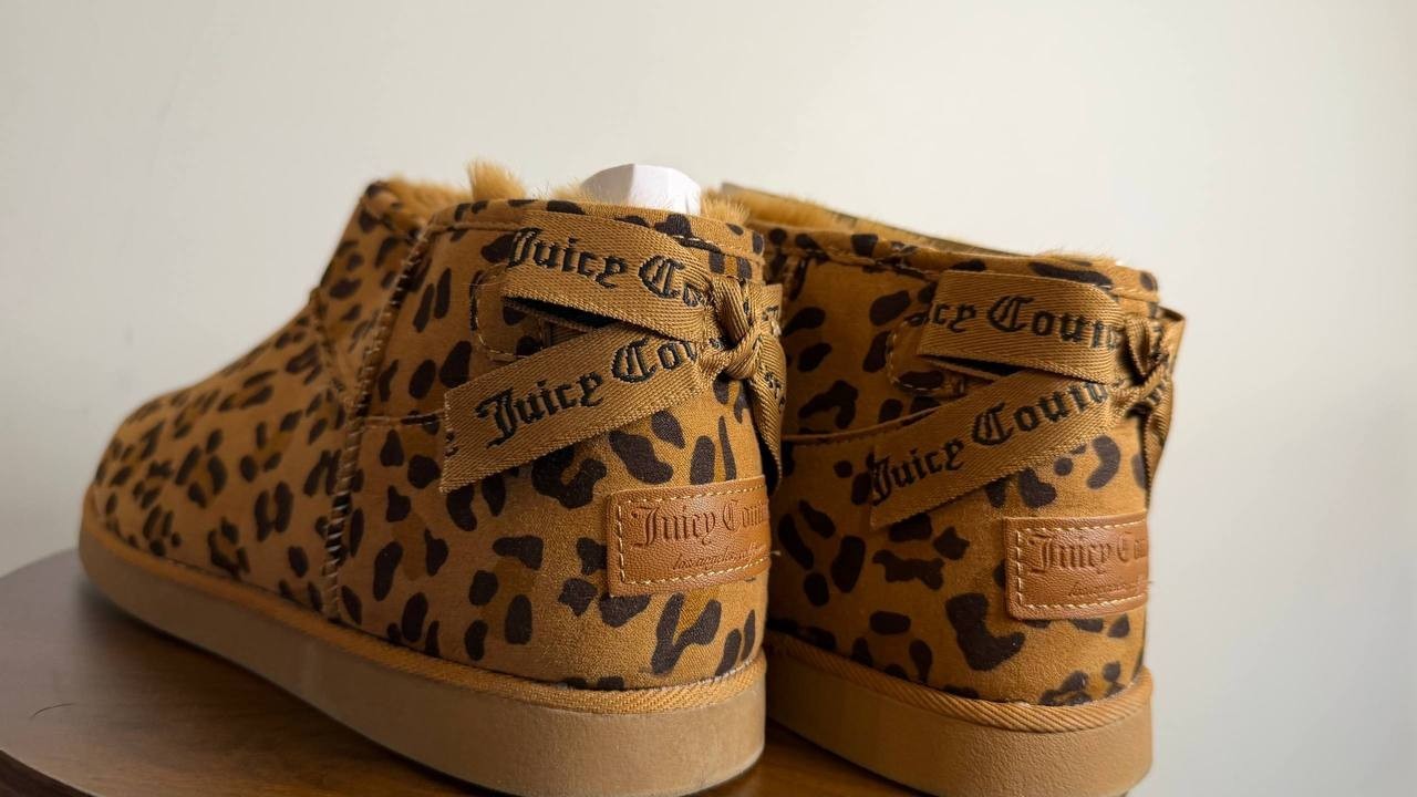 Juicy Couture Kelsey Booties 11 Leopard Round Toe Cold‑Weather NIB msrp$69
