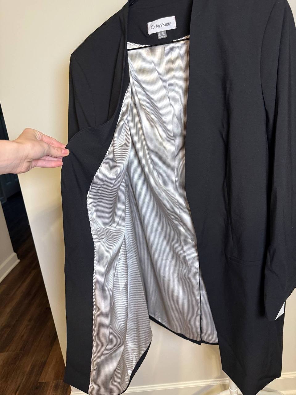 Calvin Klein Roll‑Sleeve Open‑Front Blazer – Size 18W – NWT – $159