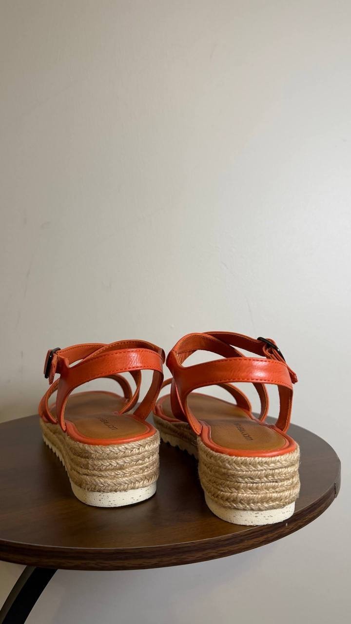 Lucky Brand Espadrille Sandals 9M Igneous Leather – New in Box MSRP $89
