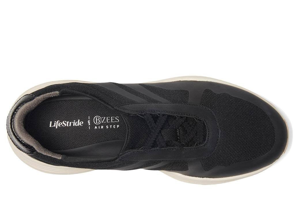 LifeStride Impulse Slip On Shoes Black 11W Comfort Sneakers Man‑Made $95 NWB