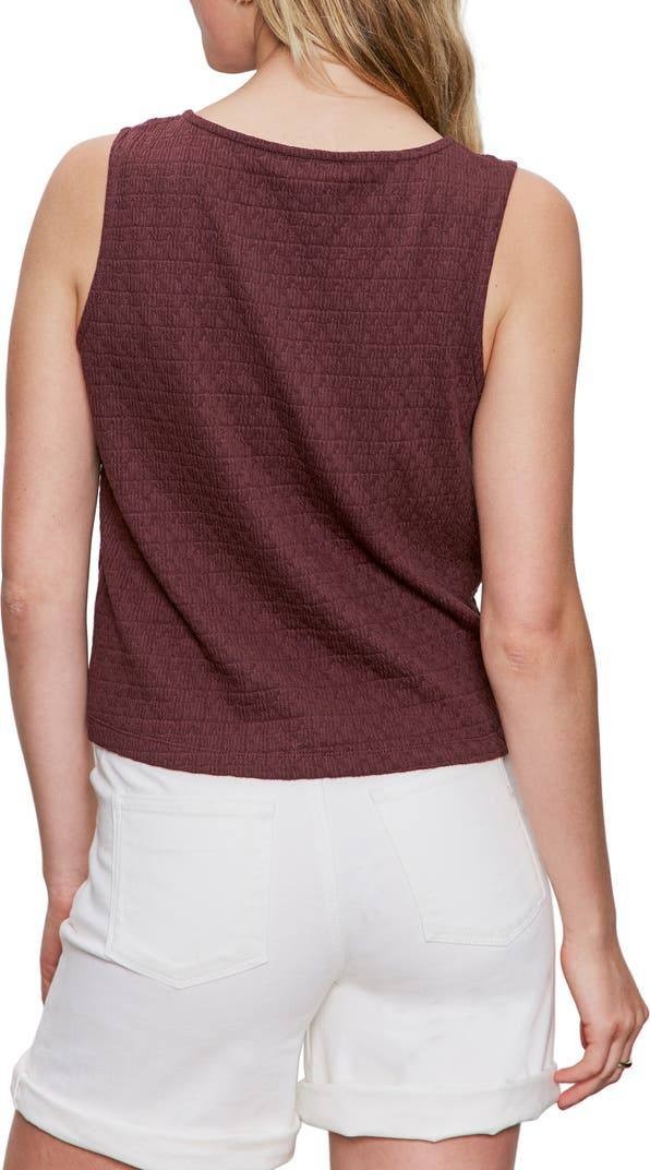 Sanctuary Vacation Textured Tie‑Front Button‑Up Tank – M – NWT