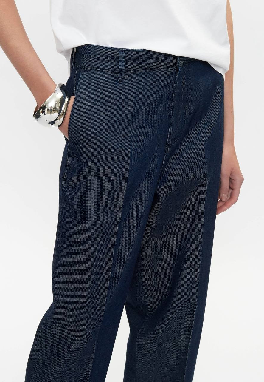 Calvin Klein Ultra High Relaxed Fit Jeans Dark Blue Denim 26Wr NWT $119