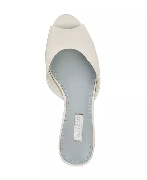 Nine West Women’s Satin Pumps 11M White Textile – New in Box MSRP $85