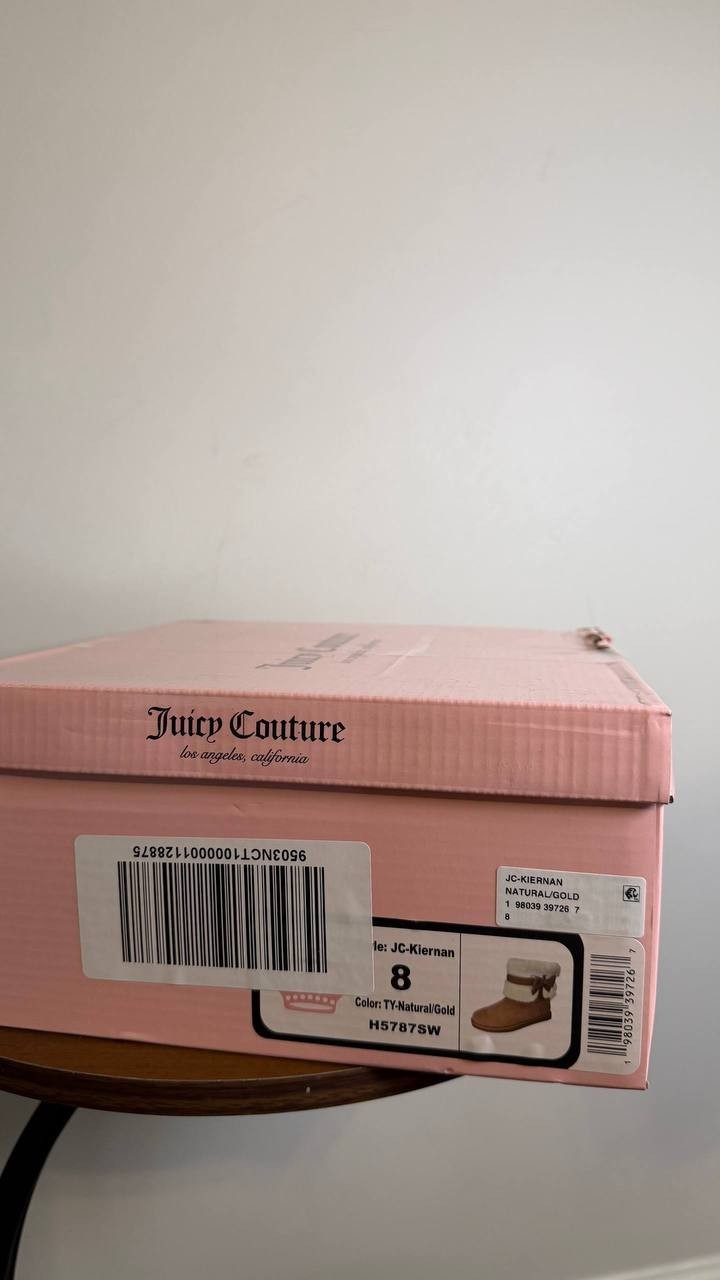 Juicy Couture Natural Man‑Made Cold Weather Boots 8 New in Box $85
