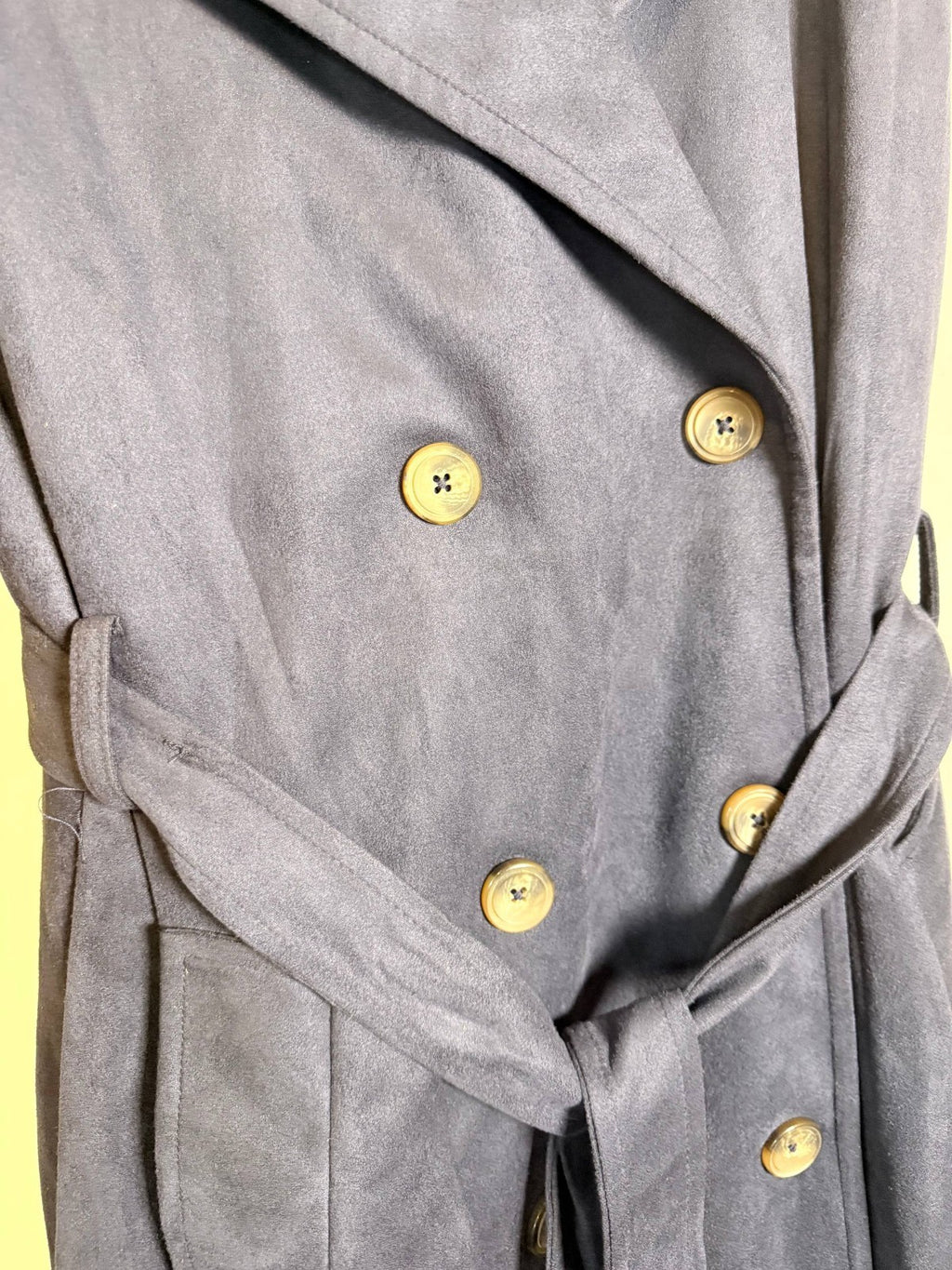 Julia Jordan Faux‑Suede Sash‑Belt Notch‑Lapel Dress – Navy – NWT – Sizes 2–16