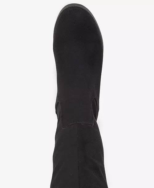 Style & Co Women’s Charmanee Tall Boots Black 9 Man‑Made Block Heel MSRP $79.90