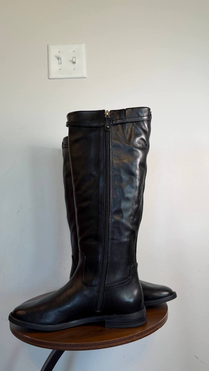 INC Britta Women’s Riding Boots Black 8.5M Leather $189.90 NWB