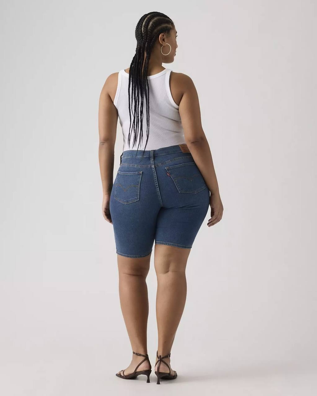 Levi’s Shaping Bermuda Shorts Dark Wash Size 16W NWT $49.50