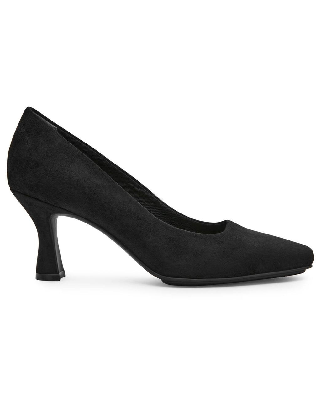 Anne Klein Prima Flared Heel Pumps Black 8M Slip‑On MSRP $95 NWOB