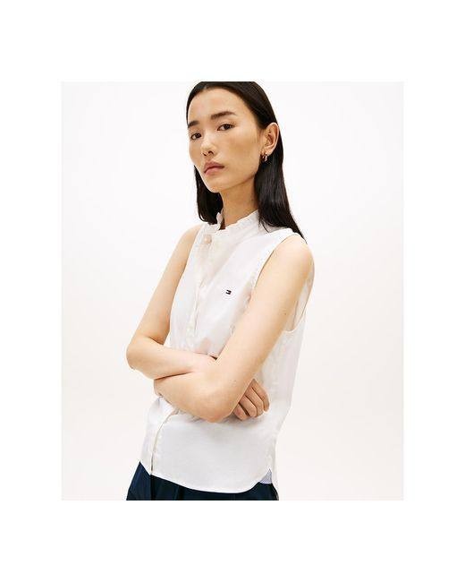 Tommy Hilfiger Classic Sleeveless Shirt White L NWT $59.50