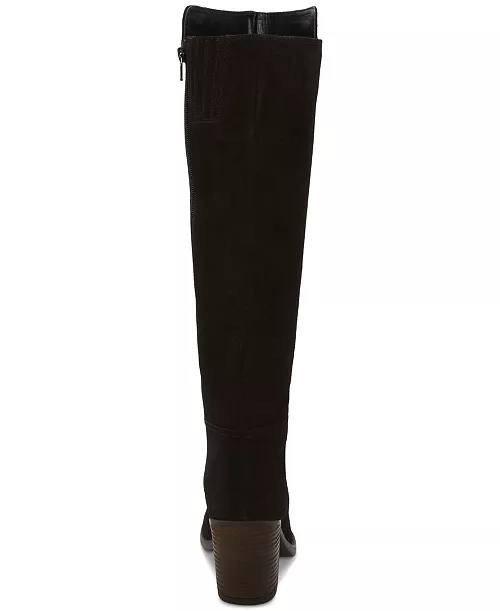 Lucky Brand Black Suede High Boots 8M NIB MSRP $189
