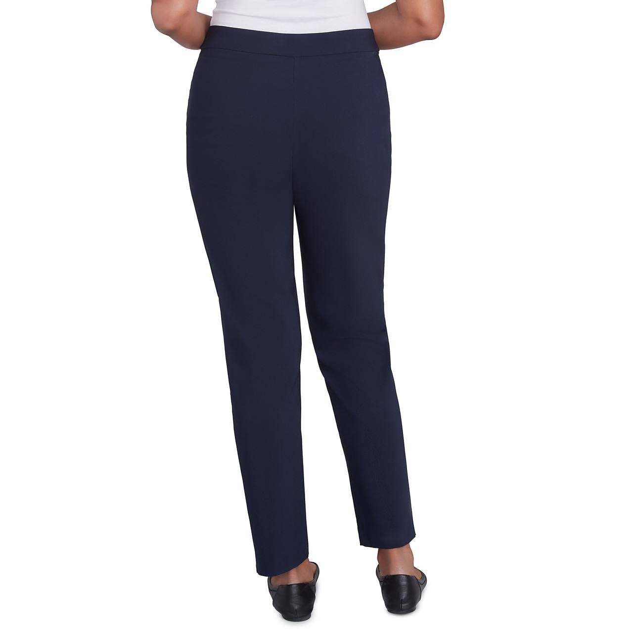 Alfred Dunner Women’s Plus Petite Allure Stretch Pants Navy 16W $52.50 NWT