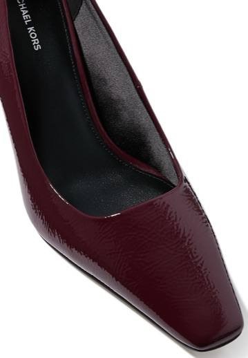 Michael Kors Oxblood Patent Leather Pumps 7.5M Pre‑Owned w/ Box MSRP $125