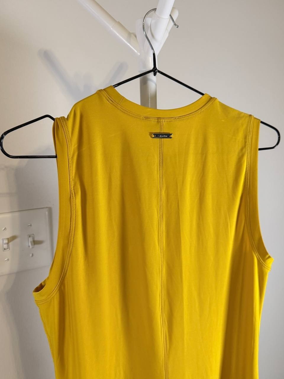 Calvin Klein Lemon Amber Midi Dress – Size M – NWT