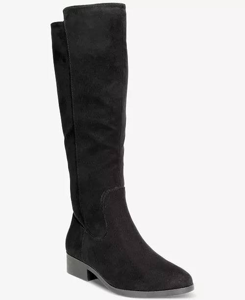 Style & Co Women’s Charmanee Tall Boots Black 9 Man‑Made Block Heel MSRP $79.90