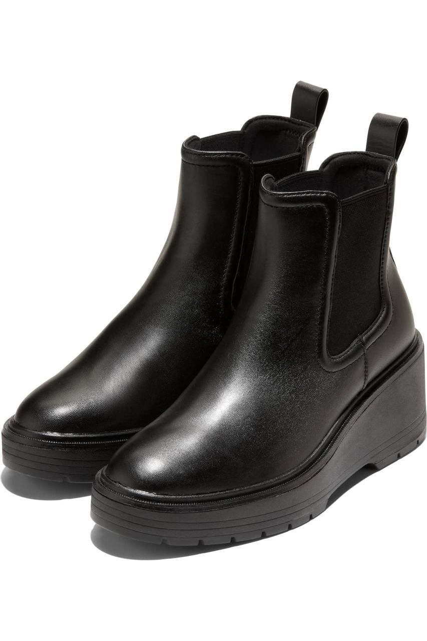 Cole  Haan  Zerogrand  Cityquest  Waterproof  Wedge  Boots  Black  7B  New  $225
