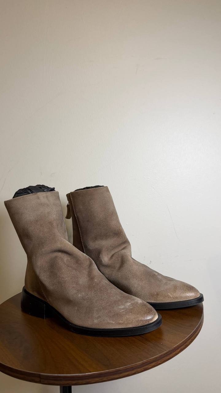 Steve Madden Nexie Taupe Suede Pointed Toe Ankle Boots Women’s 6.5 NWB $159.95