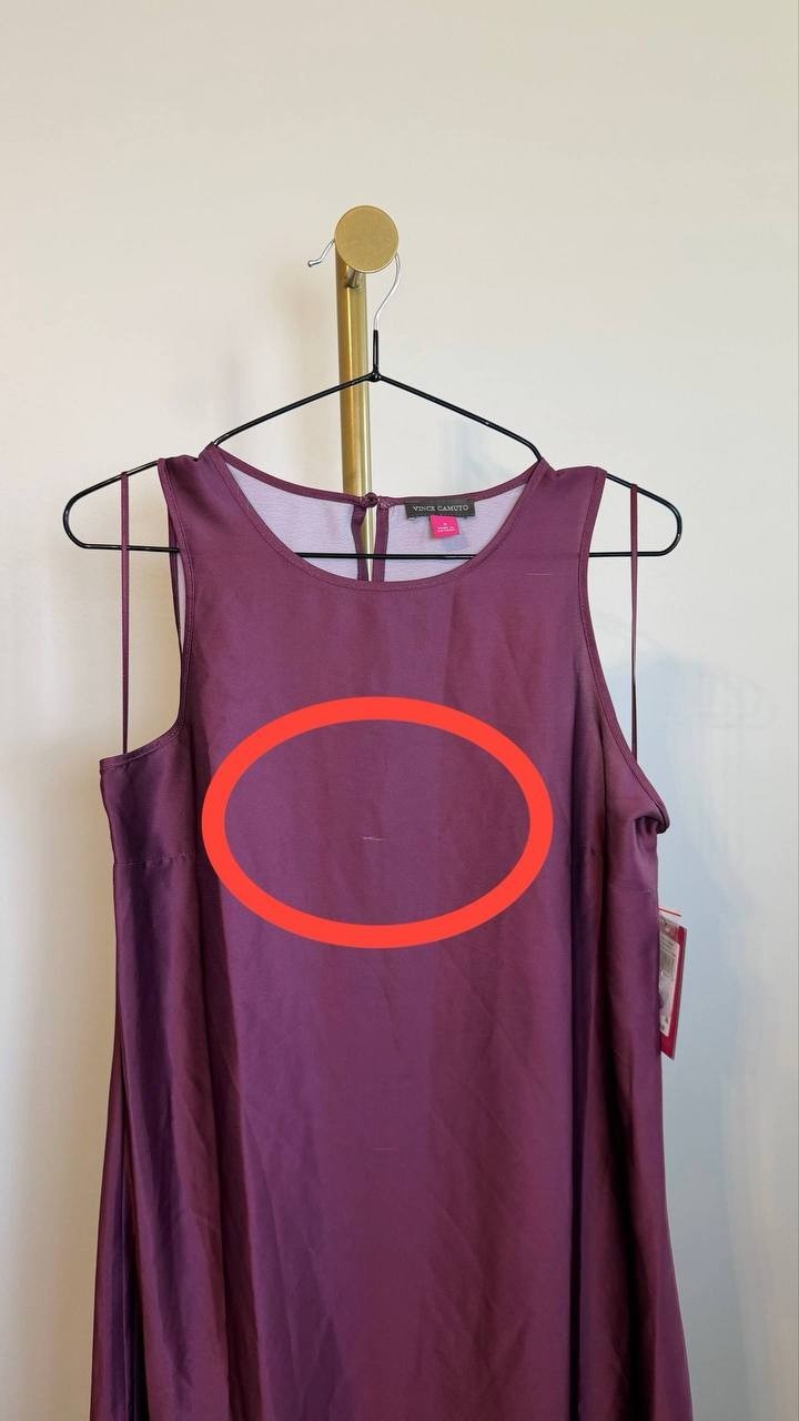 Vince Camuto Women’s Maxi Dress Sweet Plum Sleeveless Size S NWT$99(some snags)