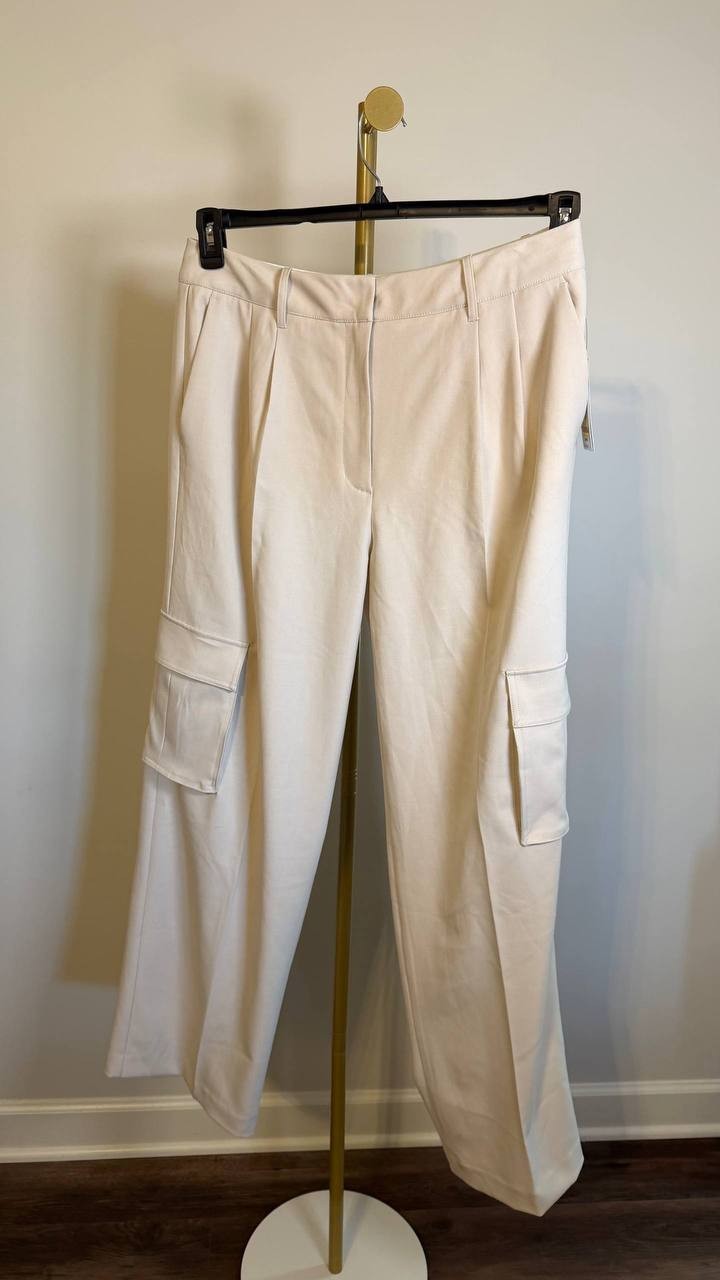 Guess Women’s Eco Matea Perfect Cargo Pants Beige XL $148 NWT