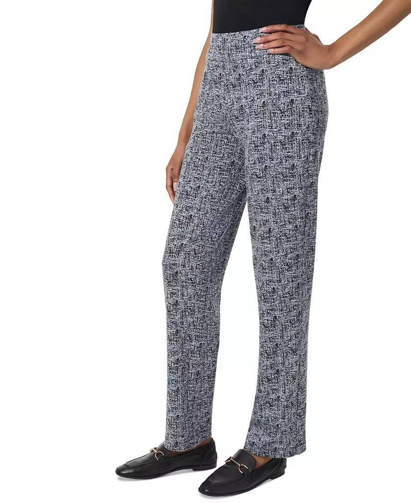 Jones New York Women’s Petite Printed Pull-On Straight-Leg Pants Navy PXL $79.50
