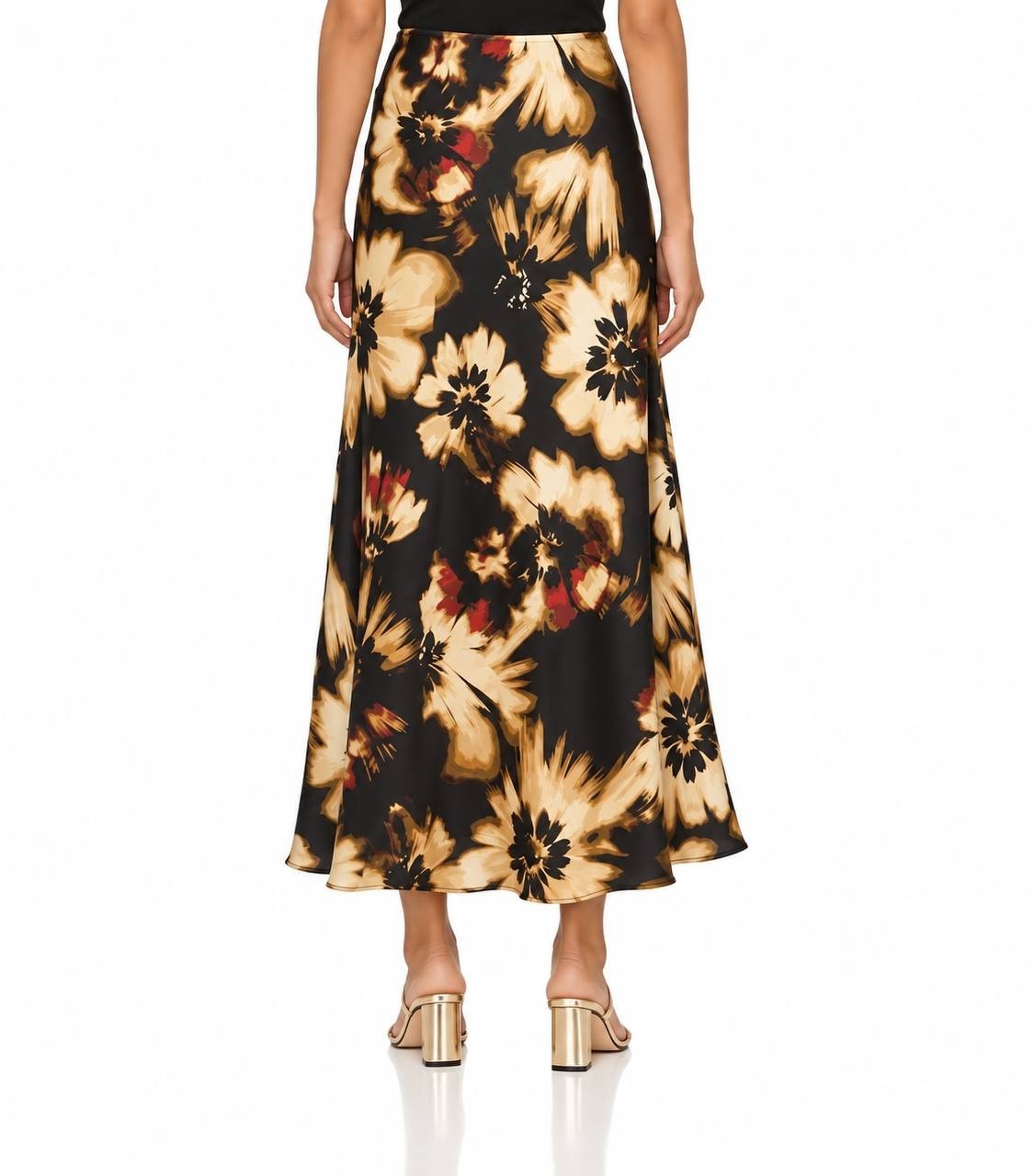 Anne Klein Skirt Black Floral XS NWT $89.00