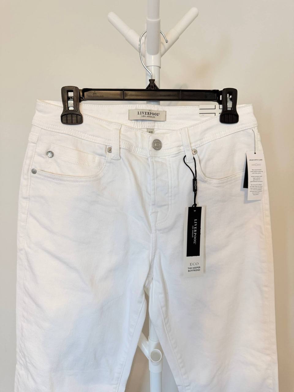 Liverpool Kelsey Knit Trouser / Denim‑Look Pant – Size 6/28 – NWT – $109