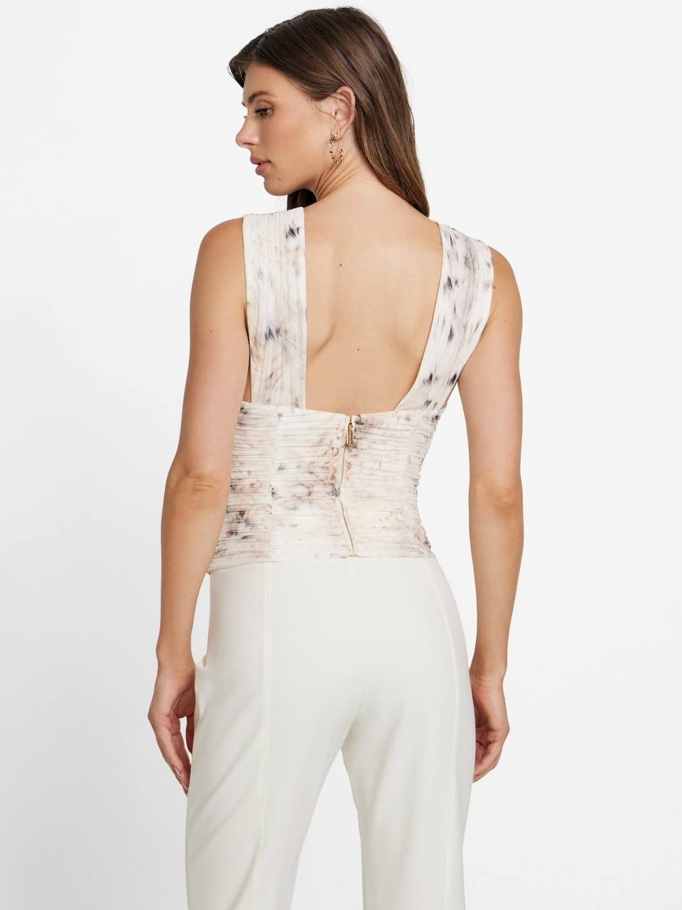 Marciano by Guess Eco Verity Bustier Crop Top – White – Size 6 – NWT – $180