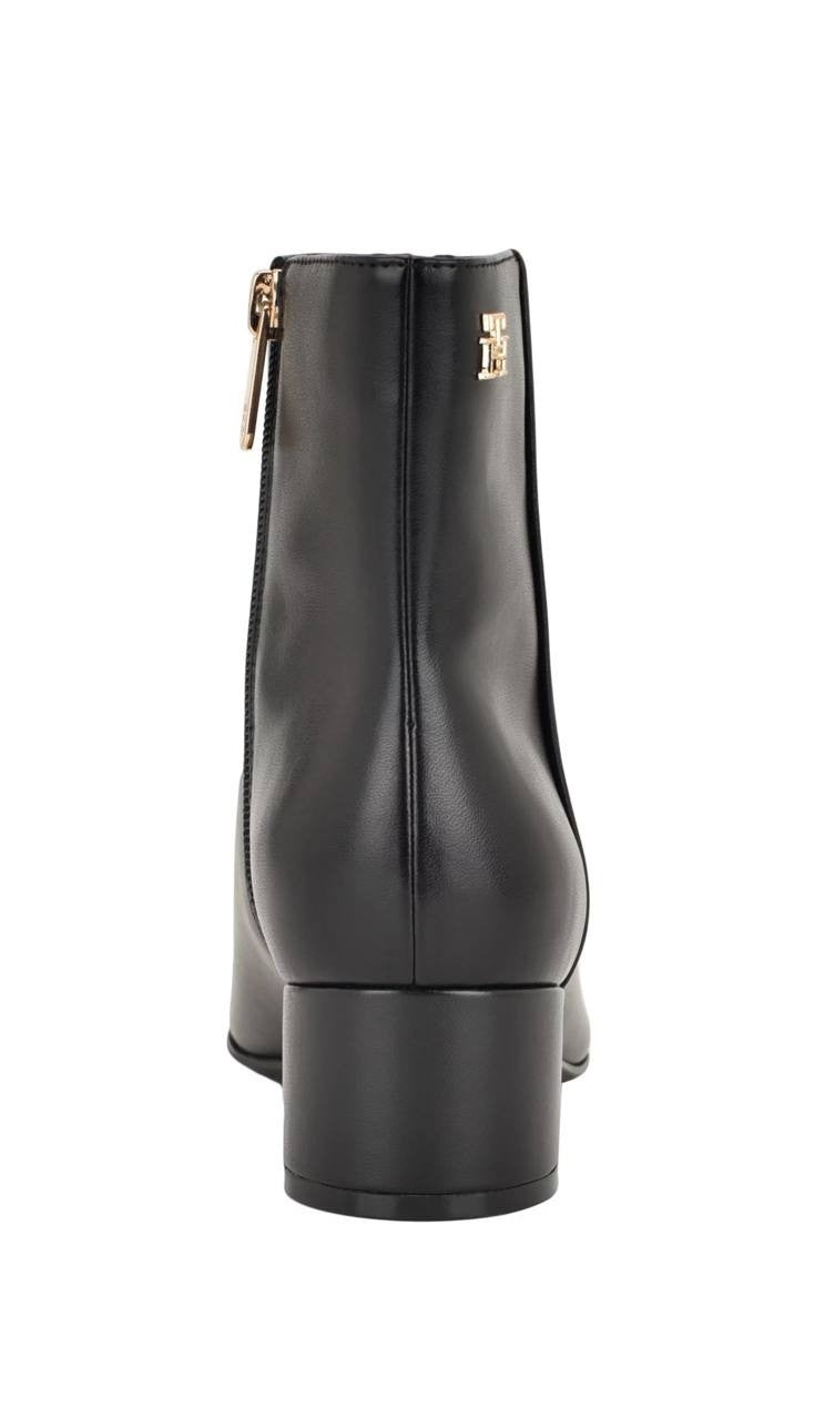 Tommy Hilfiger Block Heel Boots Black 7.5 M New $129.00