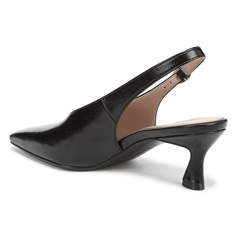 Naturalizer Black Synthetic Slingback Heels 8.5W NIB MSRP $109.99