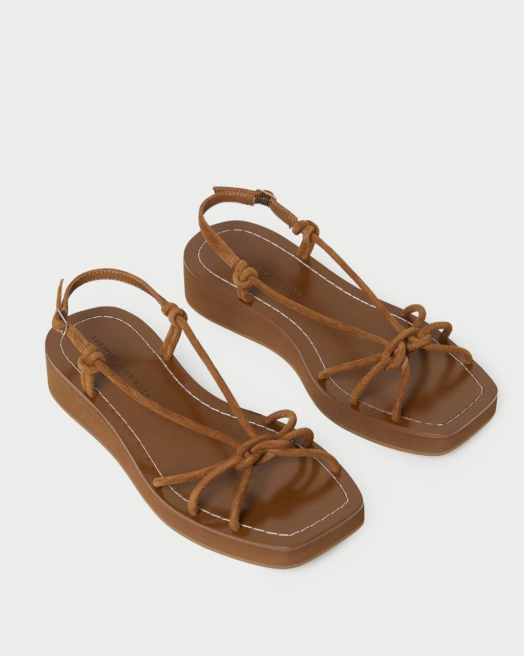 Loeffler Randall Platform Sandals Cacao 8 New $275.00