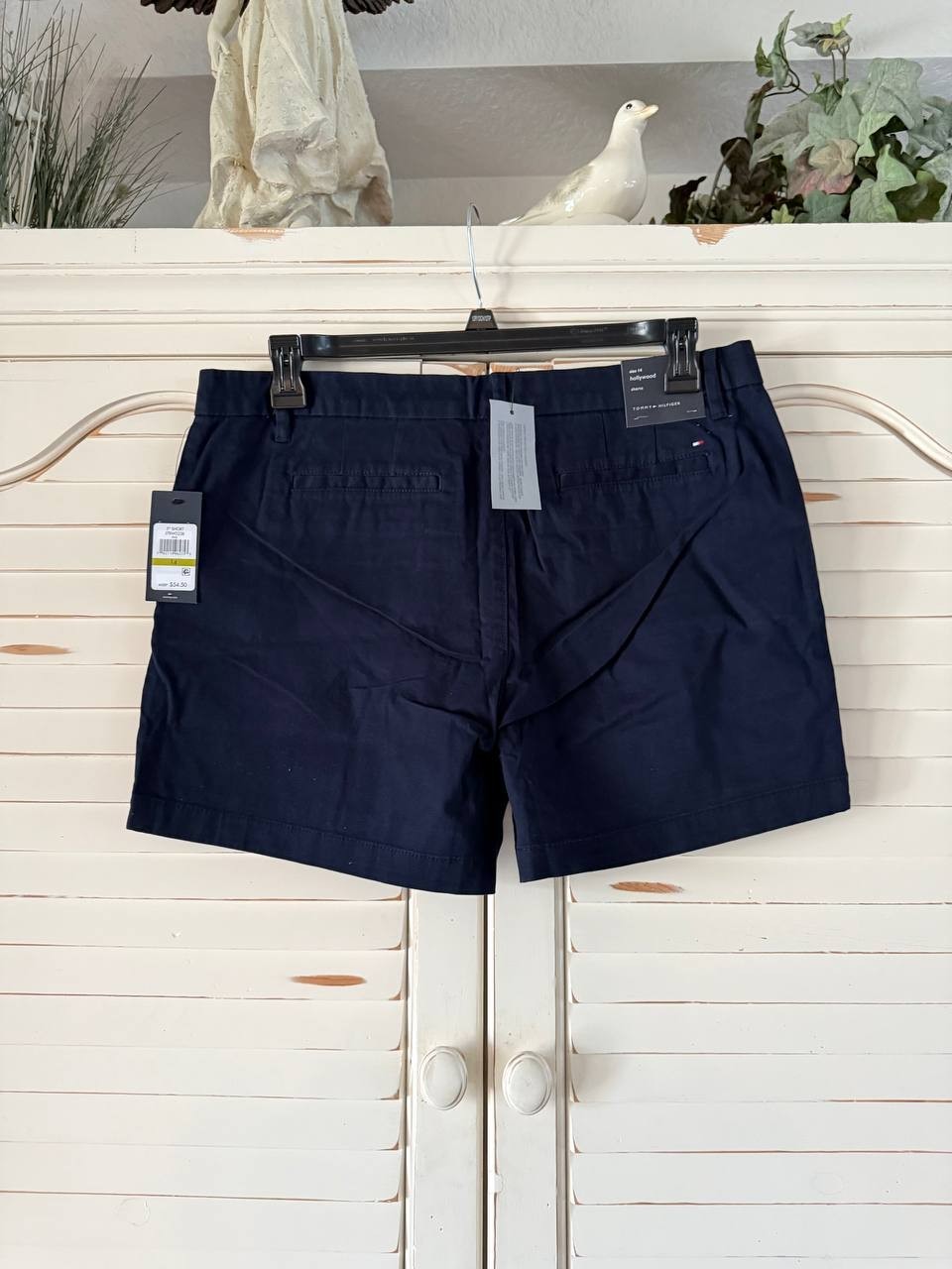 Tommy Hilfiger 5" Hollywood Chino Shorts Size 14 Navy NWT $54.50