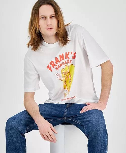 Hugo by Hugo Boss Men’s Nugotacos Graphic T‑Shirt White S $58 NWT