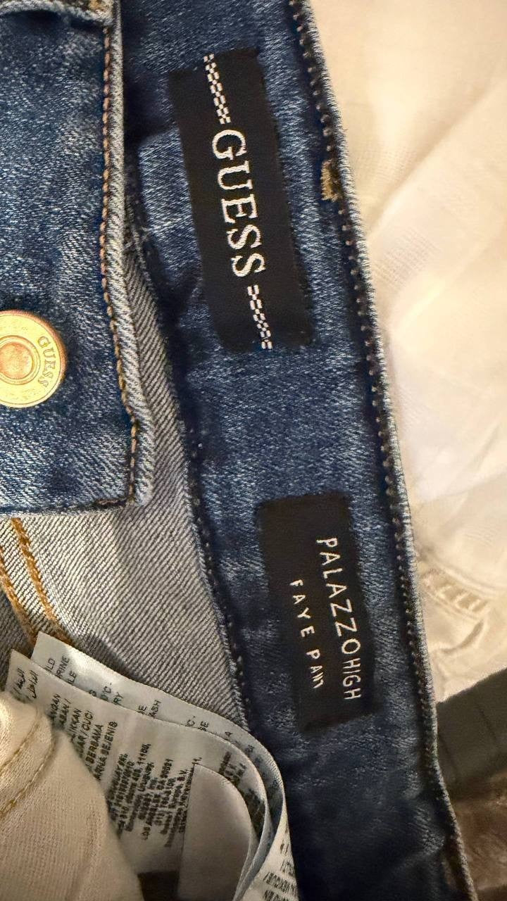 Guess Classic Faye High Rise Bootcut Jeans Denim Blue 27 NWOT MSRP $108