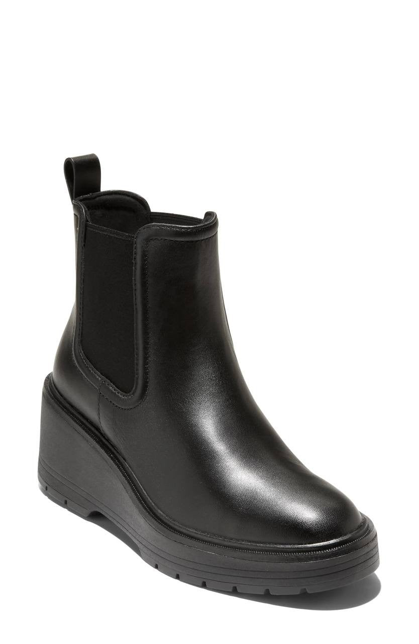 Cole  Haan  Zerogrand  Cityquest  Waterproof  Wedge  Boots  Black  7B  New  $225