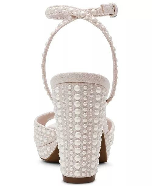 Anne Klein Dress Sandals 6M Bone Man-Made New in Box MSRP $119