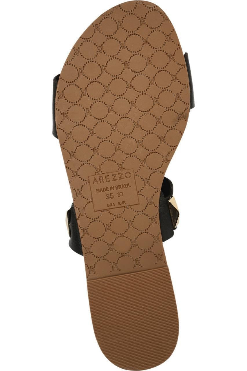 Arezzo  Slide  Sandals  Black  8.5B  New  $79