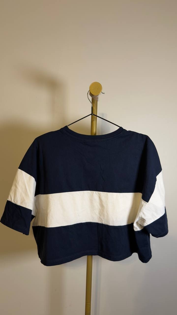 Tommy Hilfiger T-Shirt Navy/White M Pre-Owned Excellent $39.50