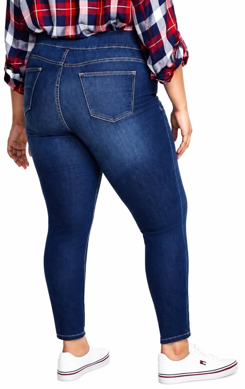 Tommy Hilfiger Gramercy Skinny Jeans Plus Size Blue 24W NWT $89.50